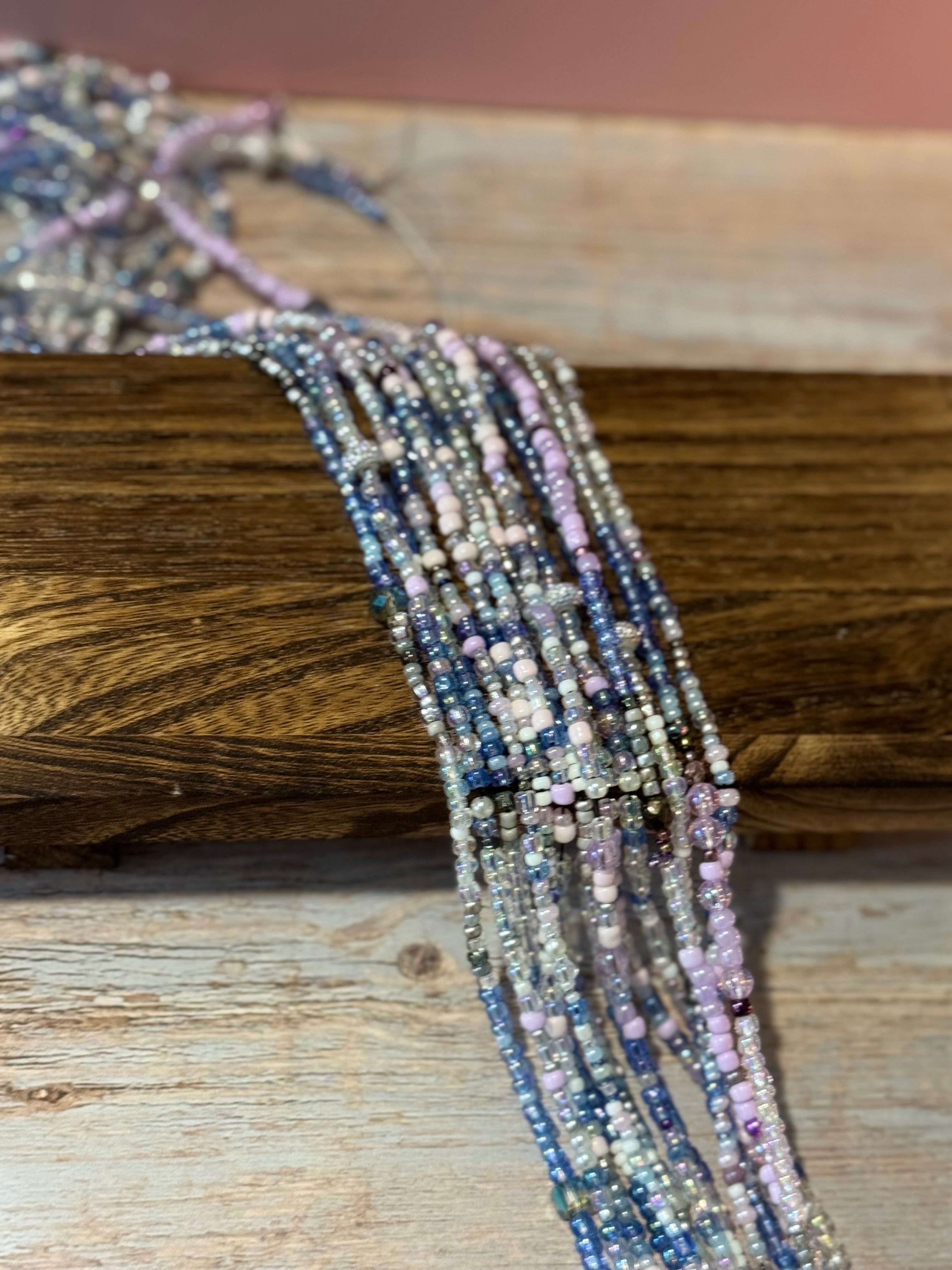 Ocean Mist Tie-On Waist Beads | Classic Collection